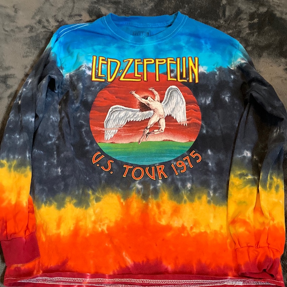 Led Zeppelin concert shirt tie dye